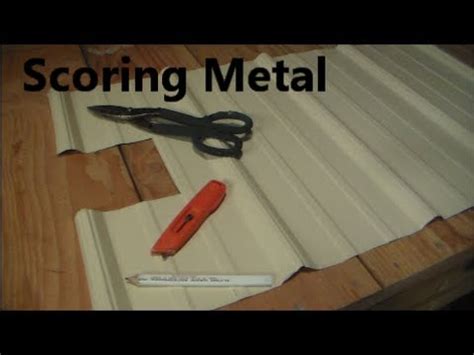 scoring marks in sheet metal|best way to score metal.